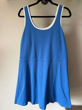 MTA Sport Royal Blue Tank Dress with White Trim